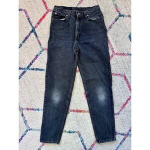 Levi Strauss & Co. High‎ Rise Skinny Jeans Denim DarkWash Black Women Size 11M